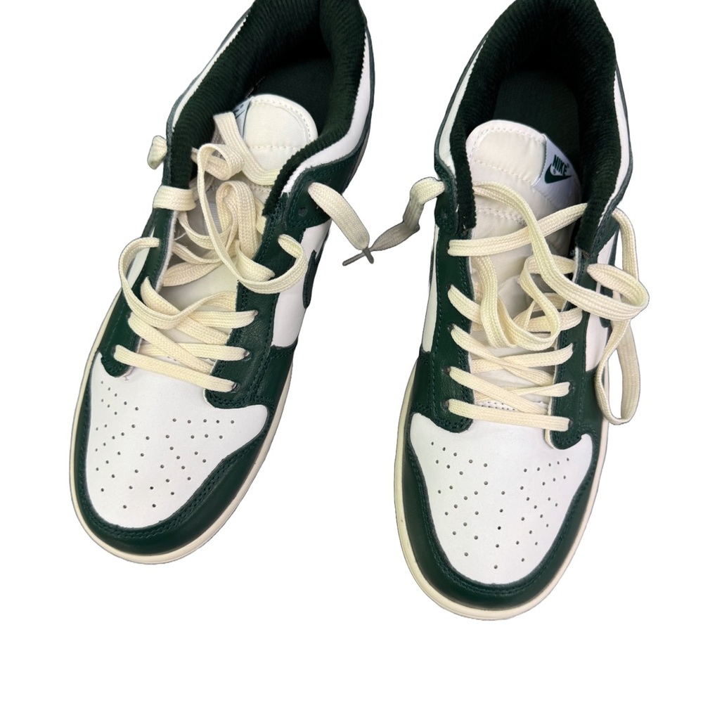 Men's Nike Dunk Low Vintage Green and White